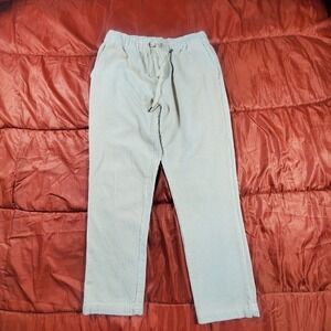Dandy‎ Del Mar Pants Men's Small 30x26 Cream Corsica Corduroy Made Italy Elastic